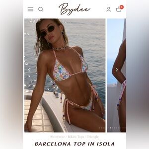 NWT Bydee Australia Bikini Top & Bottoms - Sz Small / Medium - Isola print